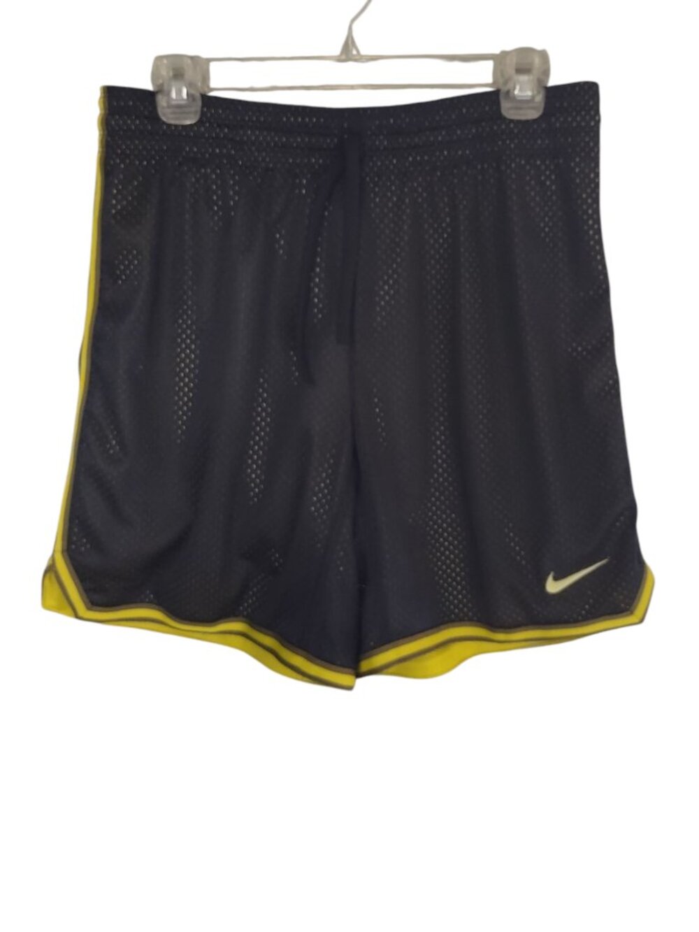 Nike Dri-Fit Navy Yellow Active Shorts Size Small